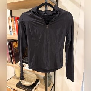 Athleta black zip light jacket/running layer size small